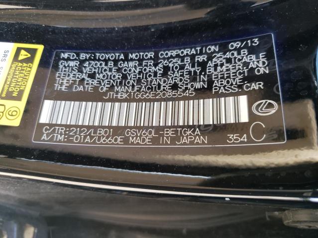 Photo 10 from auction – 2014 LEXUS ES 350 with VIN JTHBK1GG6E2085545