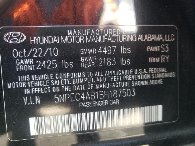 Photo 10 from auction – 2011 HYUNDAI SONATA SE with VIN 5NPEC4AB1BH187503