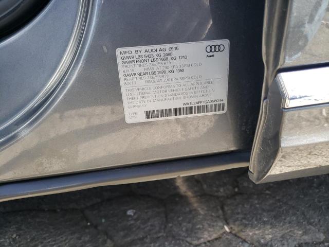 Photo 10 from auction – 2016 AUDI Q5 PREMIUM with VIN WA1L2AFP1GA056044