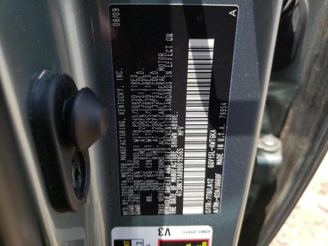 Photo 10 from auction – 2009 TOYOTA VENZA with VIN 4T3BK11A89U019565