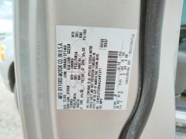Photo 10 from auction – 2004 FORD EXPLORER X with VIN 1FMZU73W64UA91371