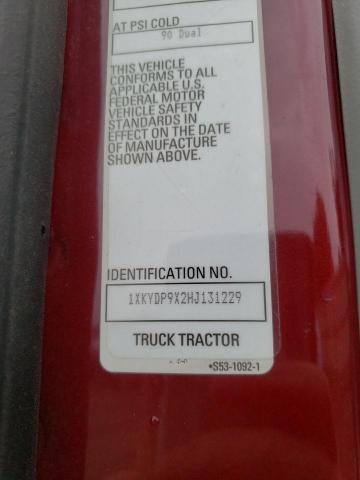 Photo 10 from auction – 2017 KENWORTH CONSTRUCTI with VIN 1XKYDP9X2HJ131229