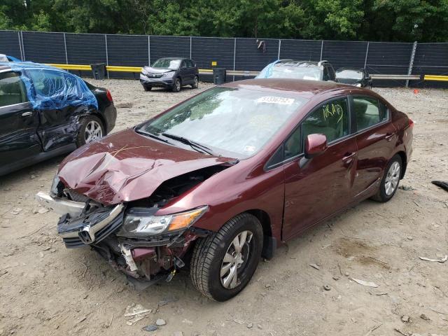Photo 2 from auction – 2012 HONDA CIVIC LX with VIN 19XFB2F58CE057951