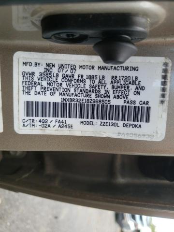 Photo 10 from auction – 2008 TOYOTA COROLLA CE with VIN 1NXBR32E18Z968505