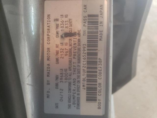 Foto 10 de la subasta – 2012 MAZDA 3 I con VIN JM1BL1UF2C1652993