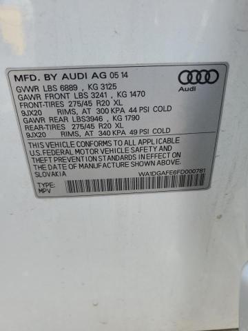 Photo 10 from auction – 2015 AUDI Q7 PRESTIG with VIN WA1DGAFE6FD000781