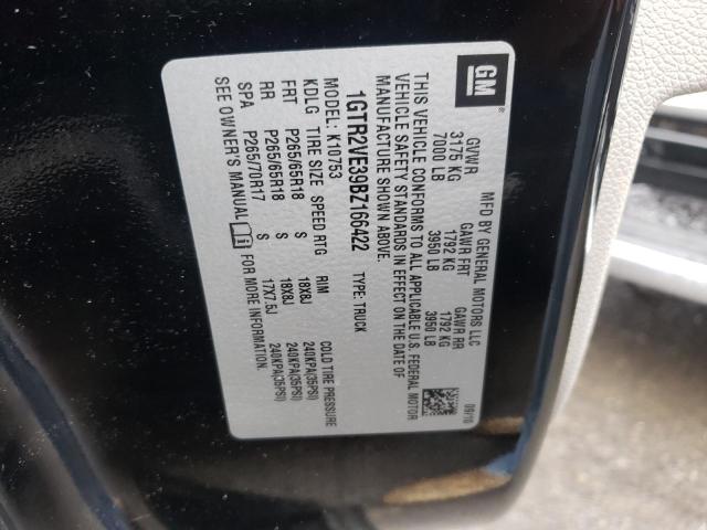 Photo 10 from auction – 2011 GMC SIERRA K15 with VIN 1GTR2VE39BZ166422