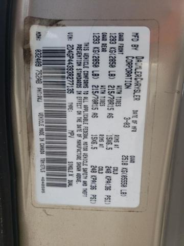 Photo 10 from auction – 2003 DODGE GRAND CARA with VIN 2D4GP44393R277135