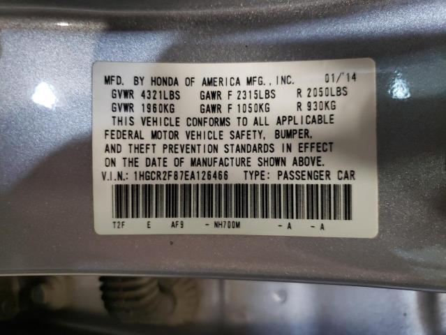 Photo 10 from auction – 2014 HONDA ACCORD EXL with VIN 1HGCR2F87EA126466
