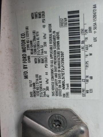 Photo 10 from auction – 2018 FORD TRANSIT CO with VIN NM0LS7E72J1356397