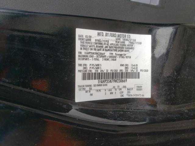 Photo 10 from auction – 2009 FORD FOCUS SE with VIN 1FAHP35N79W230669