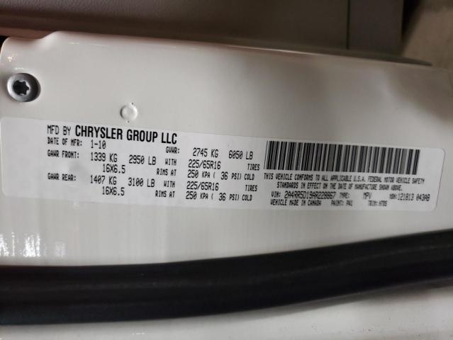 Photo 10 from auction – 2010 CHRYSLER TOWN & COU with VIN 2A4RR5D19AR228867