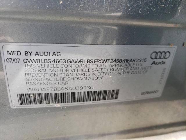 صورة رقم 10 من المزاد - 2008 AUDI A4 2.0T مع VIN WAUAF78E48A029130