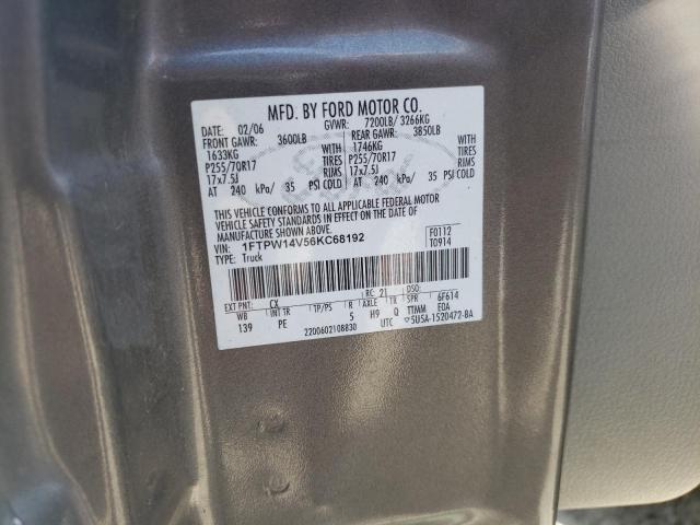 Photo 10 from auction – 2006 FORD F150 SUPER with VIN 1FTPW14V56KC68192