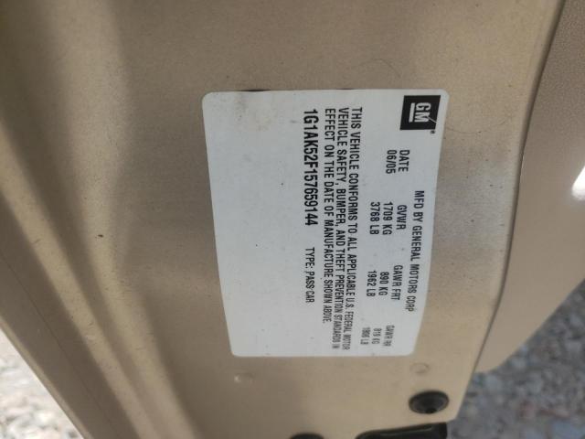 Photo 10 from auction – 2005 CHEVROLET COBALT with VIN 1G1AK52F157659144