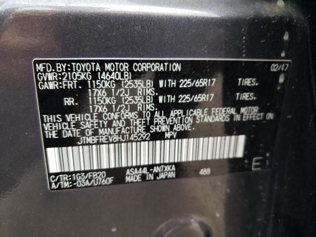 Photo 10 from auction – 2017 TOYOTA RAV4 LE with VIN JTMBFREV8HJ145292