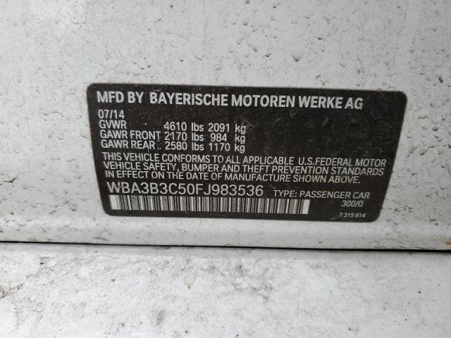 Photo 10 from auction – 2015 BMW 328 XI with VIN WBA3B3C50FJ983536
