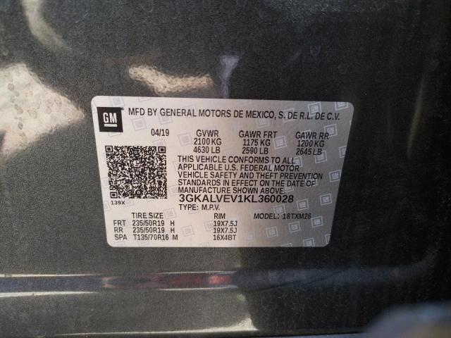 Photo 10 from auction – 2019 GMC TERRAIN SL with VIN 3GKALVEV1KL360028