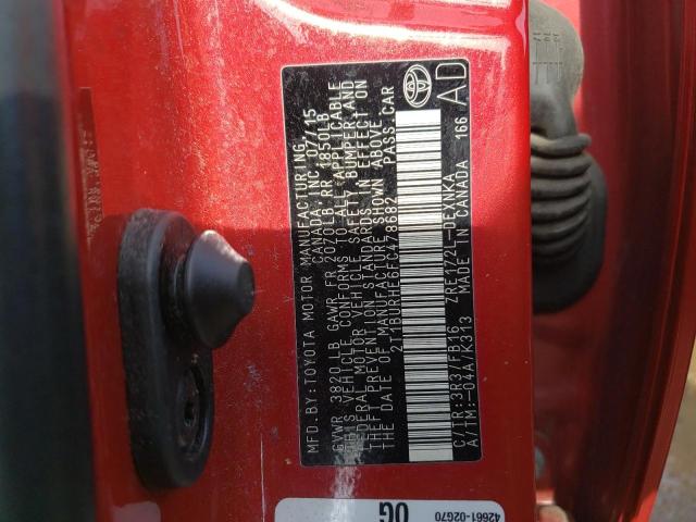 Photo 10 from auction – 2015 TOYOTA COROLLA with VIN 2T1BURHE6FC478682