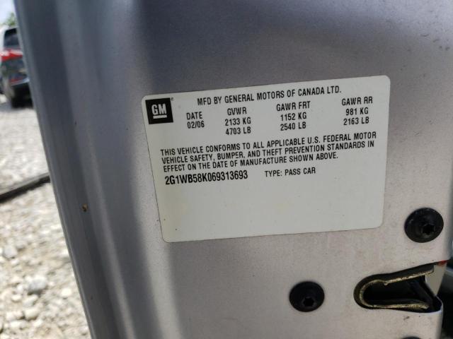 Photo 10 from auction – 2006 CHEVROLET IMPALA LS with VIN 2G1WB58K069313693
