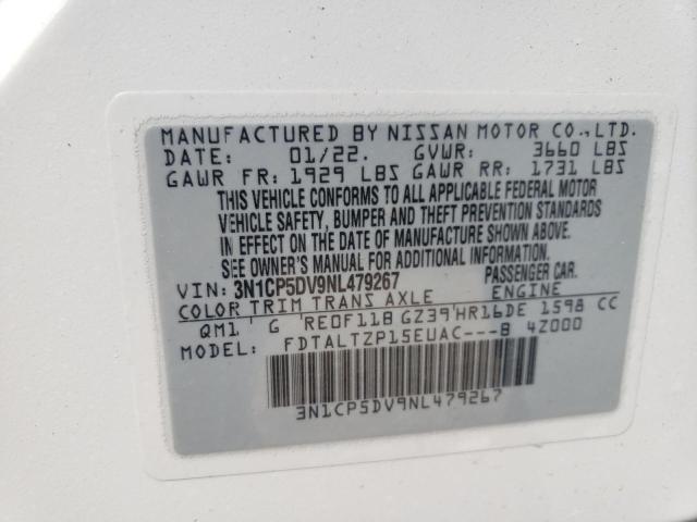 Photo 10 from auction – 2022 NISSAN KICKS SR with VIN 3N1CP5DV9NL479267