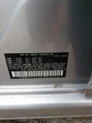 Photo 10 from auction – 2020 SUBARU IMPREZA with VIN 4S3GKAB61L3608211
