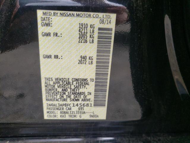 Photo 10 from auction – 2015 NISSAN ALTIMA 2.5 with VIN 1N4AL3AP8FC145681