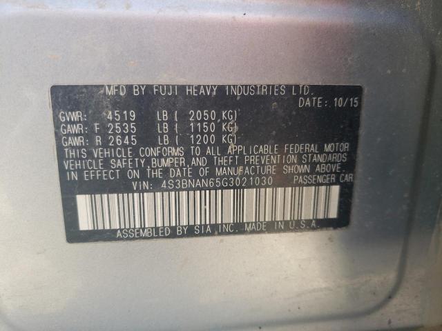 Photo 10 from auction – 2016 SUBARU LEGACY 2.5 with VIN 4S3BNAN65G3021030