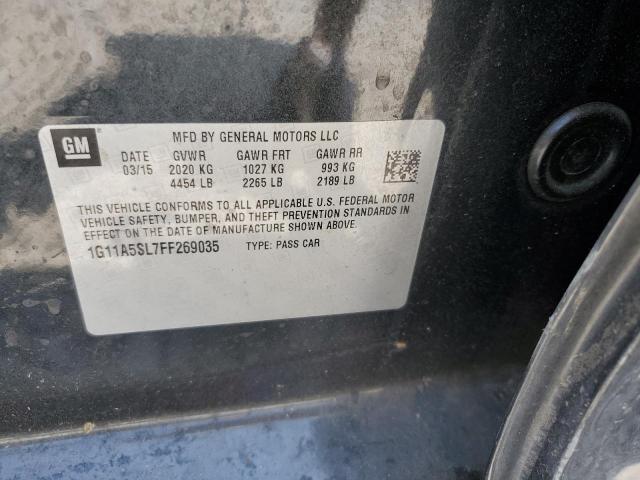 Photo 10 from auction – 2015 CHEVROLET MALIBU LS with VIN 1G11A5SL7FF269035