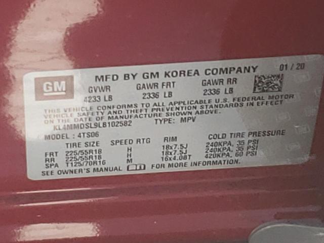 Photo 10 from auction – 2020 BUICK ENCORE GX with VIN KL4MMDSL9LB102582