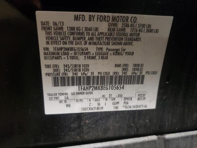 Photo 10 from auction – 2014 FORD TAURUS POL with VIN 1FAHP2MK8EG105654