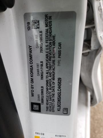 Photo 10 from auction – 2020 CHEVROLET SPARK with VIN KL8CD6SA5LC445629
