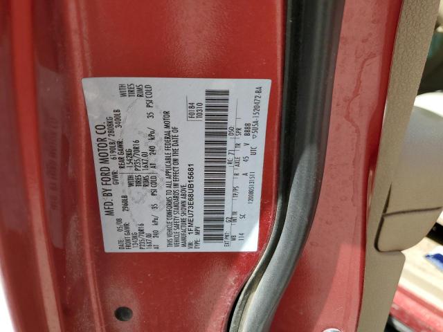 Photo 10 from auction – 2008 FORD EXPLORER X with VIN 1FMEU73E68UB15681