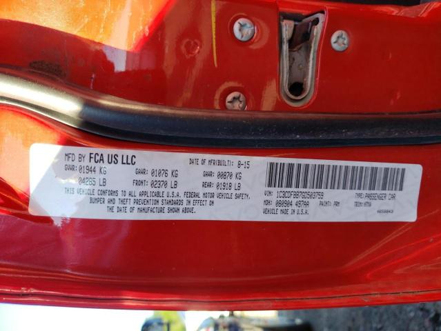 Photo 10 from auction – 2016 DODGE DART SXT with VIN 1C3CDFBB7GD503759