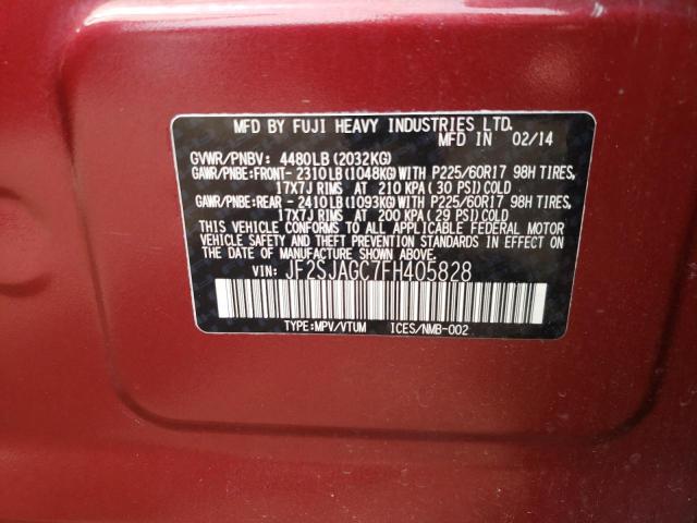 Photo 10 from auction – 2015 SUBARU FORESTER 2 with VIN JF2SJAGC7FH405828