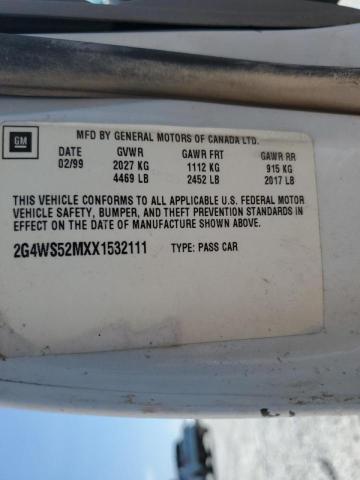 Photo 10 from auction – 1999 BUICK CENTURY CU with VIN 2G4WS52MXX1532111