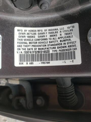 Zdjęcie 10 z aukcji – 2011 HONDA CIVIC LX z VIN 19XFA1F52BE016520