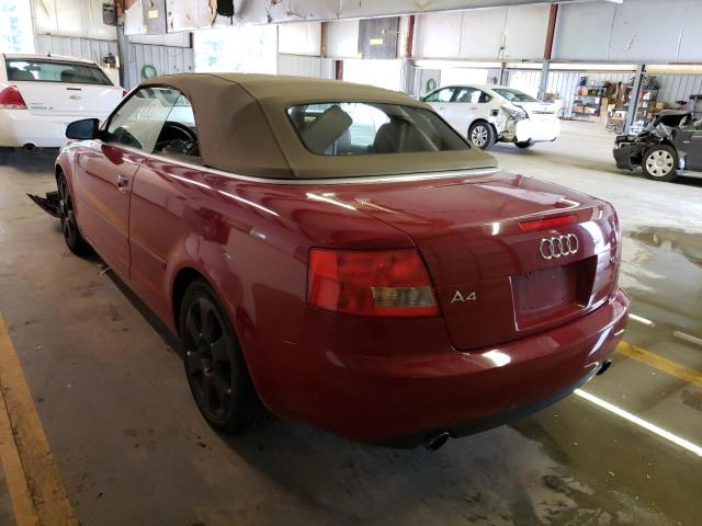 Photo 3 from auction – 2004 AUDI A4 1.8 CAB with VIN WAUAC48H84K004429