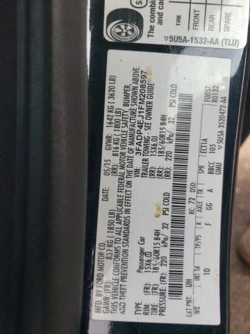 Photo 10 from auction – 2015 FORD FIESTA SE with VIN 3FADP4EJ1FM208597
