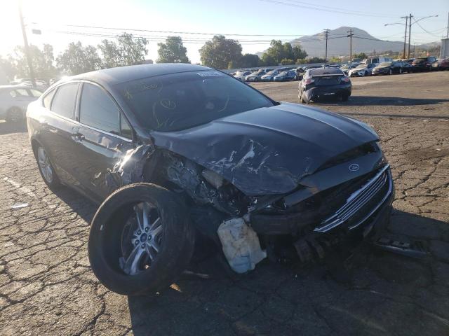 FORD FUSION SE 2018 with VIN 3FA6P0LU6JR158760 - Photo from auction