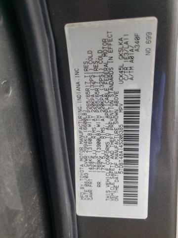 Photo 10 from auction – 2004 TOYOTA SEQUOIA LI with VIN 5TDBT48A14S206385