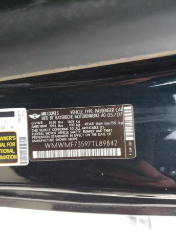 Photo 10 from auction – 2007 MINI COOPER S with VIN WMWMF73597TL89842