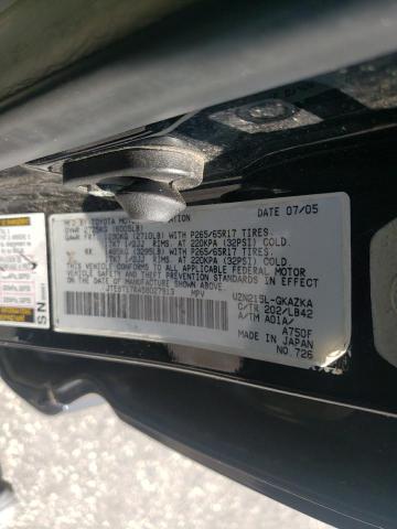 Photo 10 from auction – 2005 TOYOTA 4RUNNER LI with VIN JTEBT17R458027913