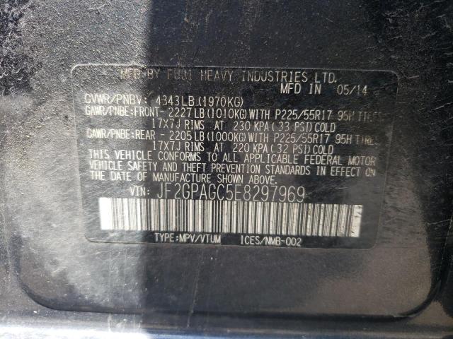 Photo 10 from auction – 2014 SUBARU XV CROSSTR with VIN JF2GPAGC5E8297969