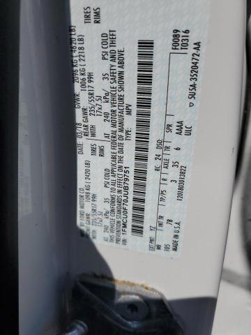 Photo 10 from auction – 2018 FORD ESCAPE S with VIN 1FMCU0F70JUB79751