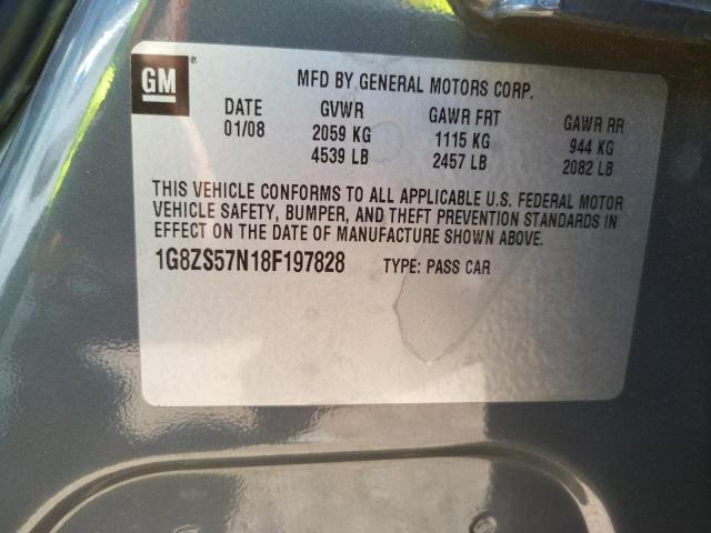 Photo 10 from auction – 2008 SATURN AURA XE with VIN 1G8ZS57N18F197828