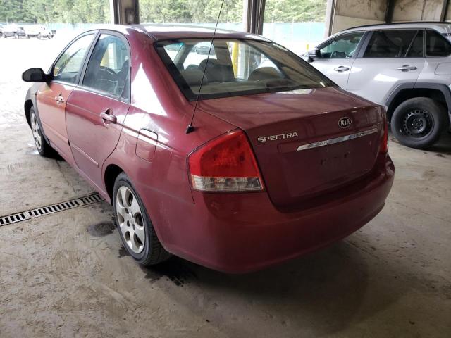 Photo 3 from auction – 2009 KIA SPECTRA EX with VIN KNAFE222995642736