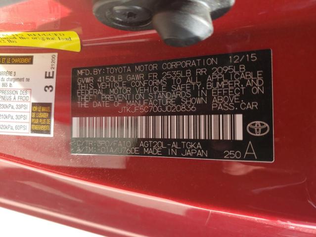 Photo 10 from auction – 2016 TOYOTA SCION TC with VIN JTKJF5C70GJ020836