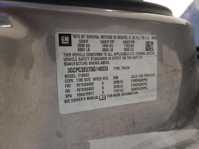 Photo 10 from auction – 2013 CHEVROLET SILVERADO with VIN 3GCPCSE07DG149033