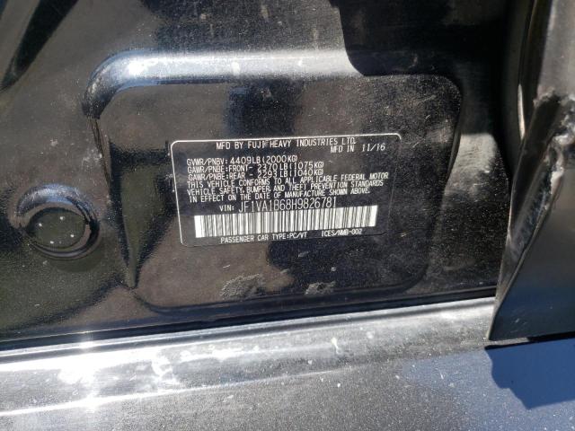 Photo 10 from auction – 2017 SUBARU WRX with VIN JF1VA1B68H9826781